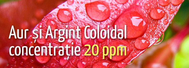 Aur si Argint Coloidal - concentratie 20 ppm | ColoiziBio.ro